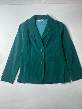 Vintage Lady Blair Green velvet blazer
